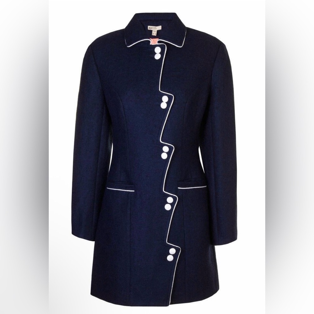 ALICE'S PIG London Women's Wool Coat Sz 6 NWT